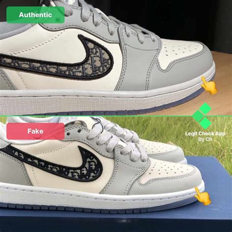 real vs fake dior jordan 1|dior jordan 1 low false.